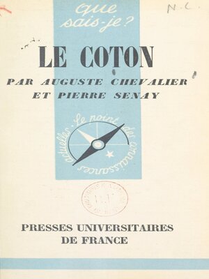 cover image of Le coton
